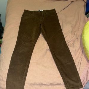 Brown corduroy pants